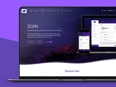 [2017] Zoin - Web design and development