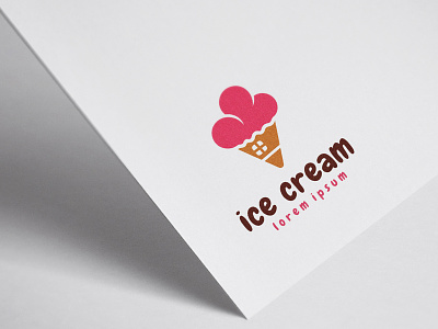 Ice Cream House Logo Template