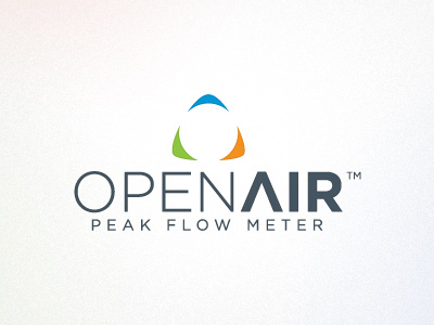 OpenAir Logo air blue bubble green logo open orange