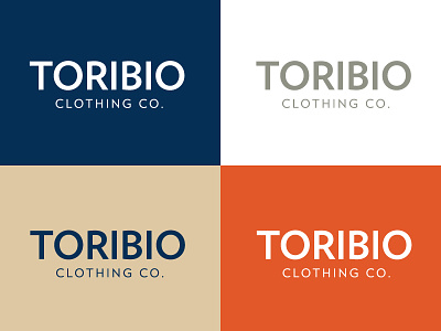Color variants brand color logo mark palette toribio word mark
