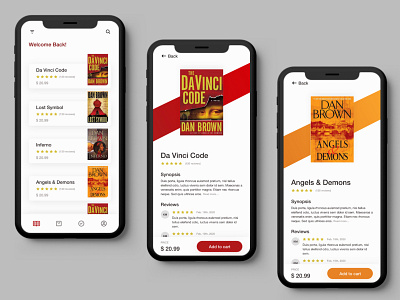 Online Book Store mobile app adobe app app design bookstore clean design clean ui design design app designer designs mobile app mobile app design mobile design mobile ui mockup ui ui ux ui design uidesign ux