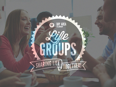 Life Groups illustrator life groups logo typography vector