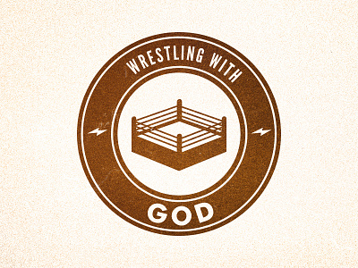 Wrestling With God christianity jesus logo sermon series typography wrestling