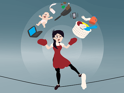 Moms Make The World's Greatest Jugglers moms mothers day vector