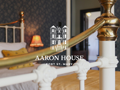 Aaron House - Visual Identity branding design guest house hotel illustration logo visual identity