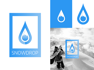 Daily Logo Challenge - Day 8 - SnowDrop branding dailylogochallenge design freelance graphiste graphistol identité visuelle illustration logo logotype