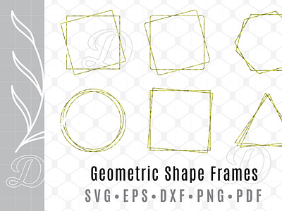 Geometric Shape Frames Svg Border Clipart Illustrator Vector border circle dxf eps graphic design hexagon illustration illustrator jpg logo pattern pdf pentagon png polygon rectangle square triangle