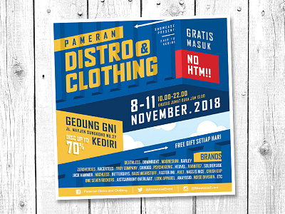 Poster Event Kediri November 2018 branding clothing design event graphic marketing music poster promotional vector