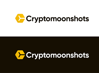 Cryptomoonshots - Logo Design branding clean design flat logo minimalism simple