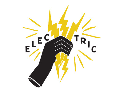 Electric Sparks Tshirt Graphic apparel design electric electric california hand lettering illustration tshirt