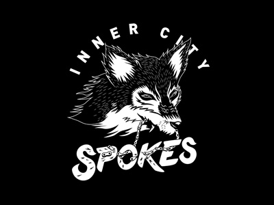Inner City Spokes Branding apparel apparel graphic bicycle branding graphic illustration logo design