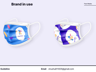 FaceMask Design Brand in use branding design graphic design illustration mockup product vector