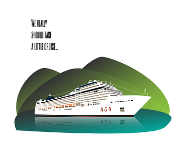 Cruise 1 cruise cruise ship design holidays illustration ocean vector vector art