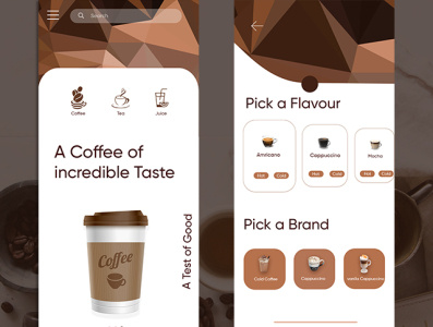 Coffee android app design app design application beverage café coffe coffee coffeeshop dailyui design designer designs drink food graphic graphicdesign ios app design juice shop ui