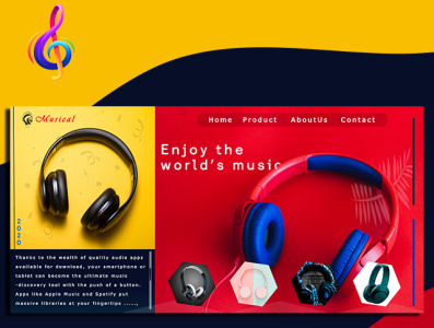 Music Web Headphone