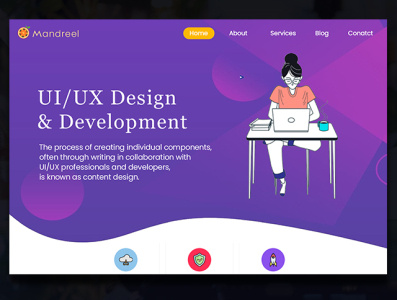 UI UX Design LANDING Page app design application branding dailyui design designs graphic graphicdesign information inspiration landing page new themes ui ui design uidesign web webdesign website website design