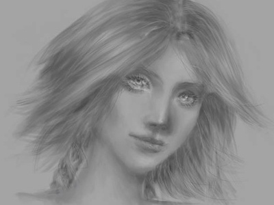 Sabrina's face skech art portrait realistic realism portrait painting portrait illustration portrait art original character original art grayscale comic art photoshop art photoshop digitalpainting digitalart illustration
