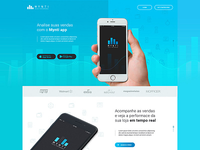 Landing Page | Mynti App landing page