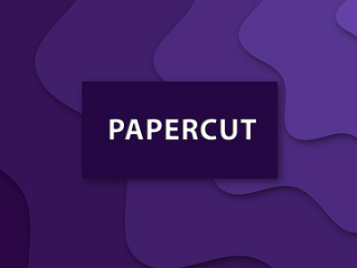 Papercut abstract design graphic design illustration illustrator inner shadow newstuff papercut papercutting typography vector violet violet shades