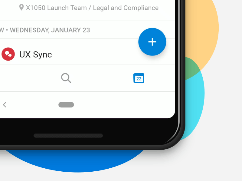 Calendar Icon Animation in Outlook android animation calendar delight gif icon ios microsoft motion outlook