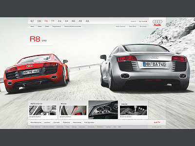 Audi.co.uk audi automotive conceptual minimal pitch ui