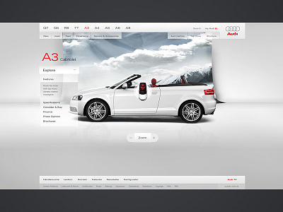 Audi.co.uk audi automotive conceptual minimal pitch ui