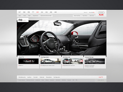 Audi.co.uk audi automotive conceptual minimal pitch ui