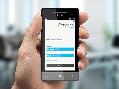 Condeco - Desk Booking . Win app minimal mobile ui win