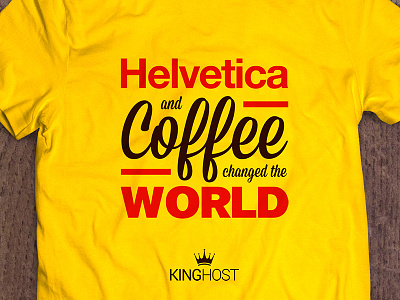 T shirt Helvetica + coffee.