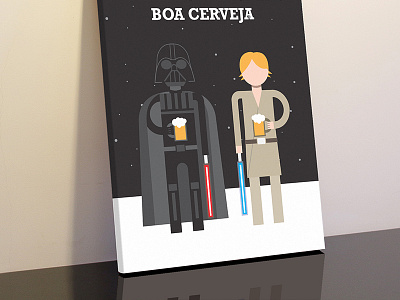 Star Wars - BEER poster illustration character flat graphic design illustration