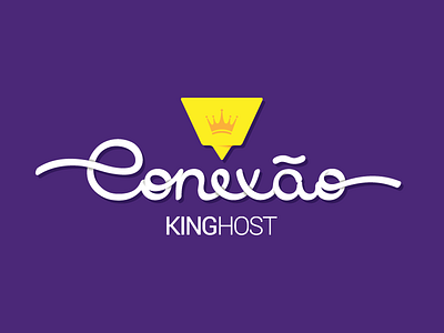 Logotipo Conexão Kinghost branding lettering logo logotype
