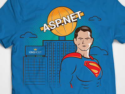 T-Shirt Superman V2 halftone illustration retro superman t shirt