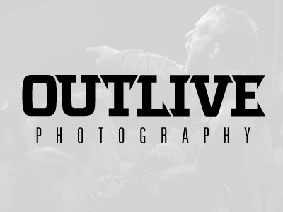 Outlive Photography black and white branding denver digital media outlive photography typography video