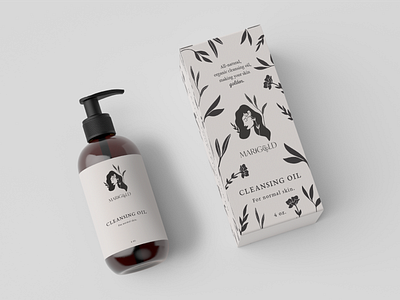 Packaging Concept for All Natural Skincare Company all natural branding design illustration logo mockup packaging skincare