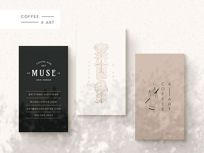 Business Cards for a Coffee Shop Brand
