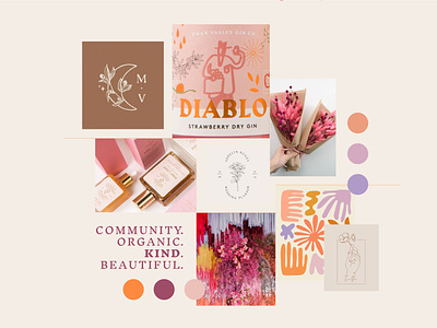 Moodboard for a Floral Artist's Branding