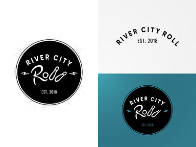River City Roll bar bowling branding design logo sports