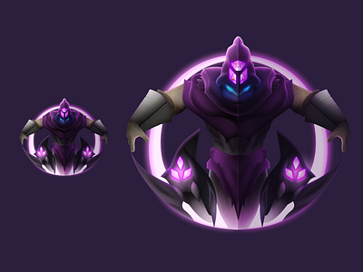 Malzahar - Symmetrical Champions character design game gradients icon illustration league of legends