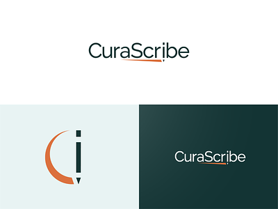 CuraScribe rebranding brand identity branding design logo logodesign logos medical medical logo