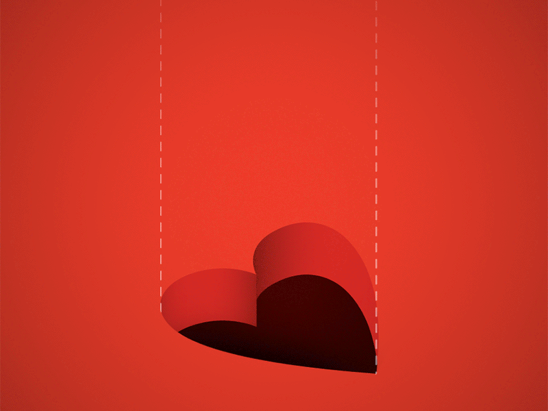 All shapes and sizes animation cube gif heart pyramid red sphere