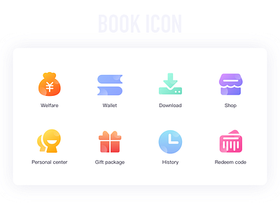 Book Icon app design icon ui ux web