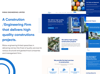 Ribiax Engineering Ltd design figma figmaafrica figmadesign ui ui design web design website