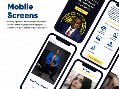 Mobile Screen for Chris Omojiade Website