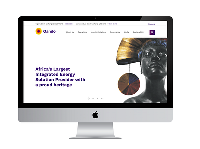 oando Landing Page redesign design figma figmaafrica figmadesign lagos landing page nigeria ui ui design website design