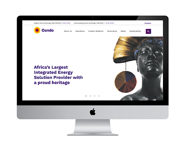 oando Landing Page redesign