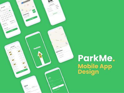 park me Mobile App android app design design figma figmaafrica mobile app nigeria parking app ui design ux ui