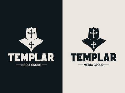 Templar - Media Group brand identity branding branding design design ecommerce graphic design group icon icon design illustration knight logo logo design media media logo soldier vector warrior