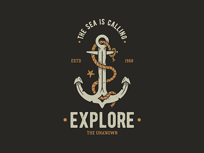 Anchor Vintage T-Shirt Design