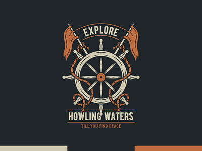 Howling Waters - Vintage Illustration