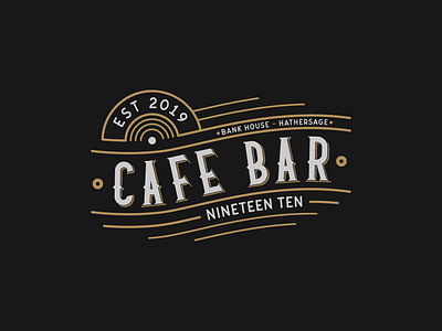 Cafe Bar vintage logo